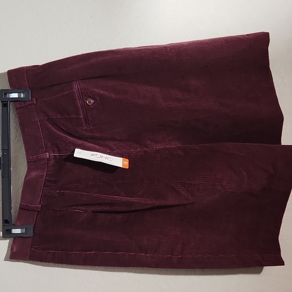 JH Collectabls Shorts Size 16 Corduroy Maroon Runs Smaller Dead Stock New - Picture 7 of 14
